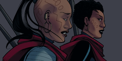 comicslesbian: Ayo and Aneka in Black Panther: World of Wakanda #2 It would seem Ayo has gotten unde