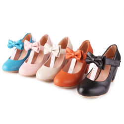 kawaiiconnection:  Womens Mary Jane Lolita Pumps w/ Bow – US อ.99 Click Here for the Cutest Fashion Finds! 