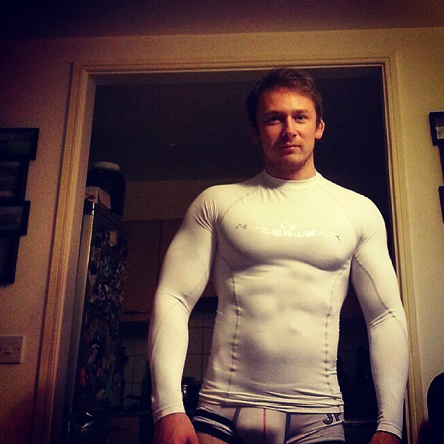 tightgearguys:  This set has a guy in bulging in all the right places.  Check more