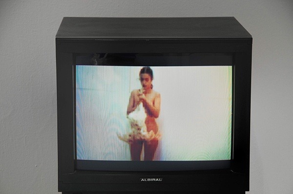 gallowhill: Ana Mendieta, Untitled (Chicken piece), 1972 performance video installation