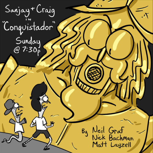 A new episode of Sanjay and Craig that I boarded on premieres this Sunday at 7:30 on Nickelodeon! Ho