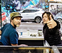 kinneyandreedus:  Norman Reedus with Patrick Hoelck for an interview for New York Magazine.