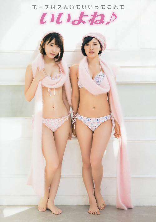 kyokosdog:Miyawaki Sakura 宮脇咲良, Kodama Haruka 兒玉遥, Young Animal 2017.02.10 No.03 