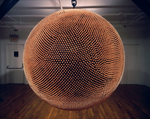 Robert Longo, ‘Death Star,’ 1993,The massive ball composed of 40,000 bullets, a number that approxim