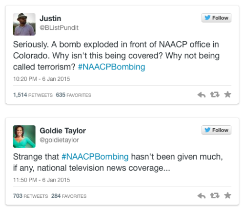 micdotcom:An NAACP office was bombed yesterday — so why did it take so long for anyone to care?The C