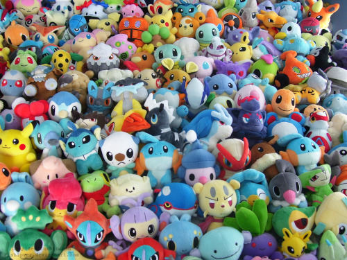 mindlessly-creative:  laspider:  244 Pokedolls <333Ah this took a long time to set up. I had to constantly rearrange them because I ran out of room on my bed to add around 30 more XD Otherwise enjoy this update!  This is exactly what heaven looks like