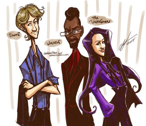 thegodmachinecomic:3 New characters- Edwin, Wolv(en), and The Unknown.We will actually see them in t