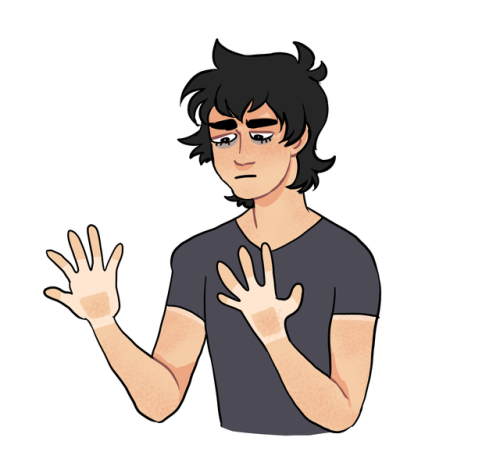 libsterdraws:i bet keith has the actual worst tan lines
