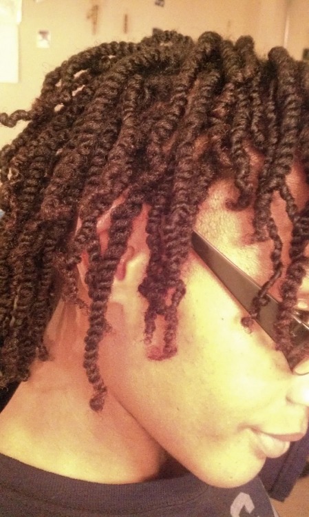 Mini Twists!!! Hopefully these can stay in for at least 3 weeks, or until my scalp feels like it is 