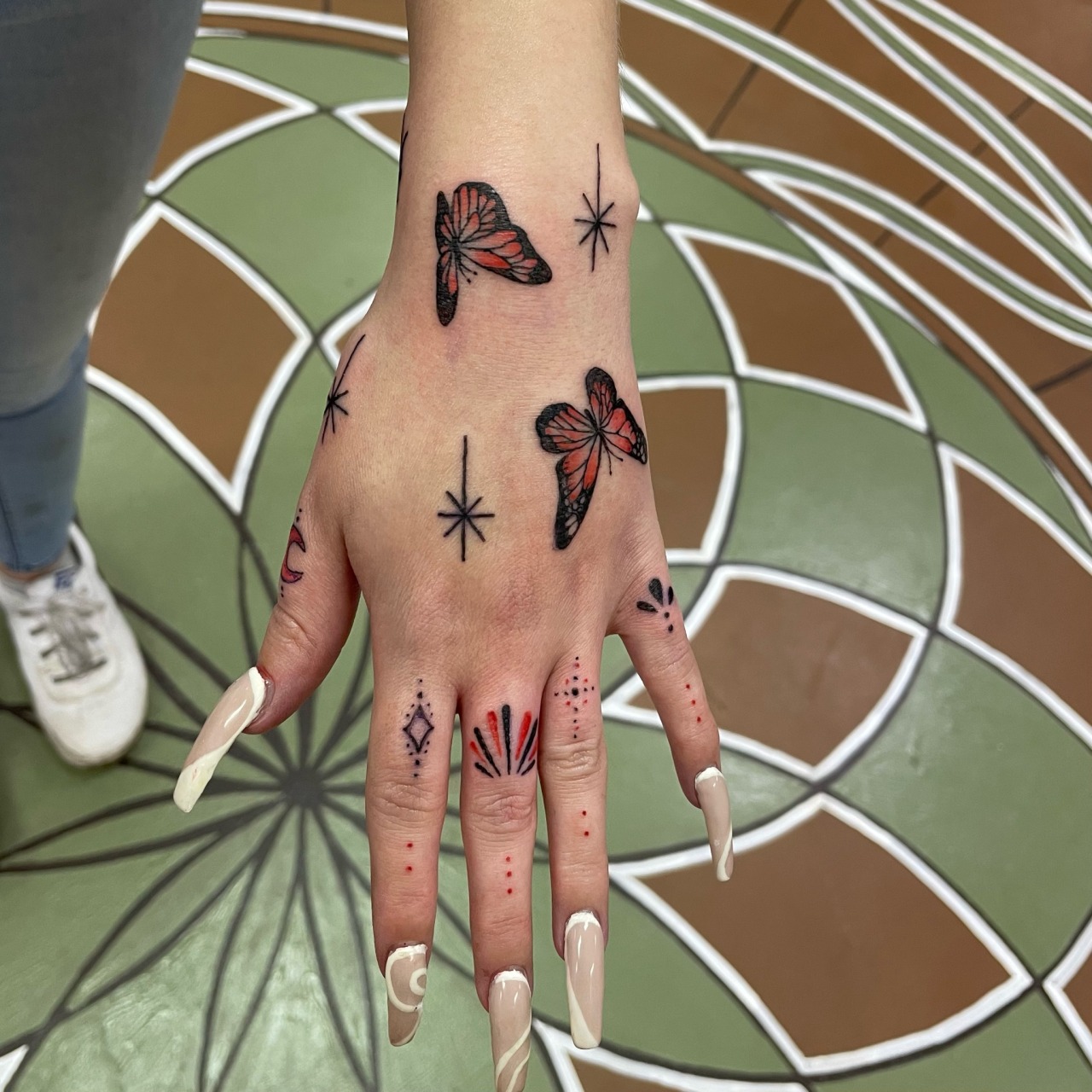 Hand butterfly tattoo  Pretty hand tattoos Butterfly tattoos for women  Cute hand tattoos