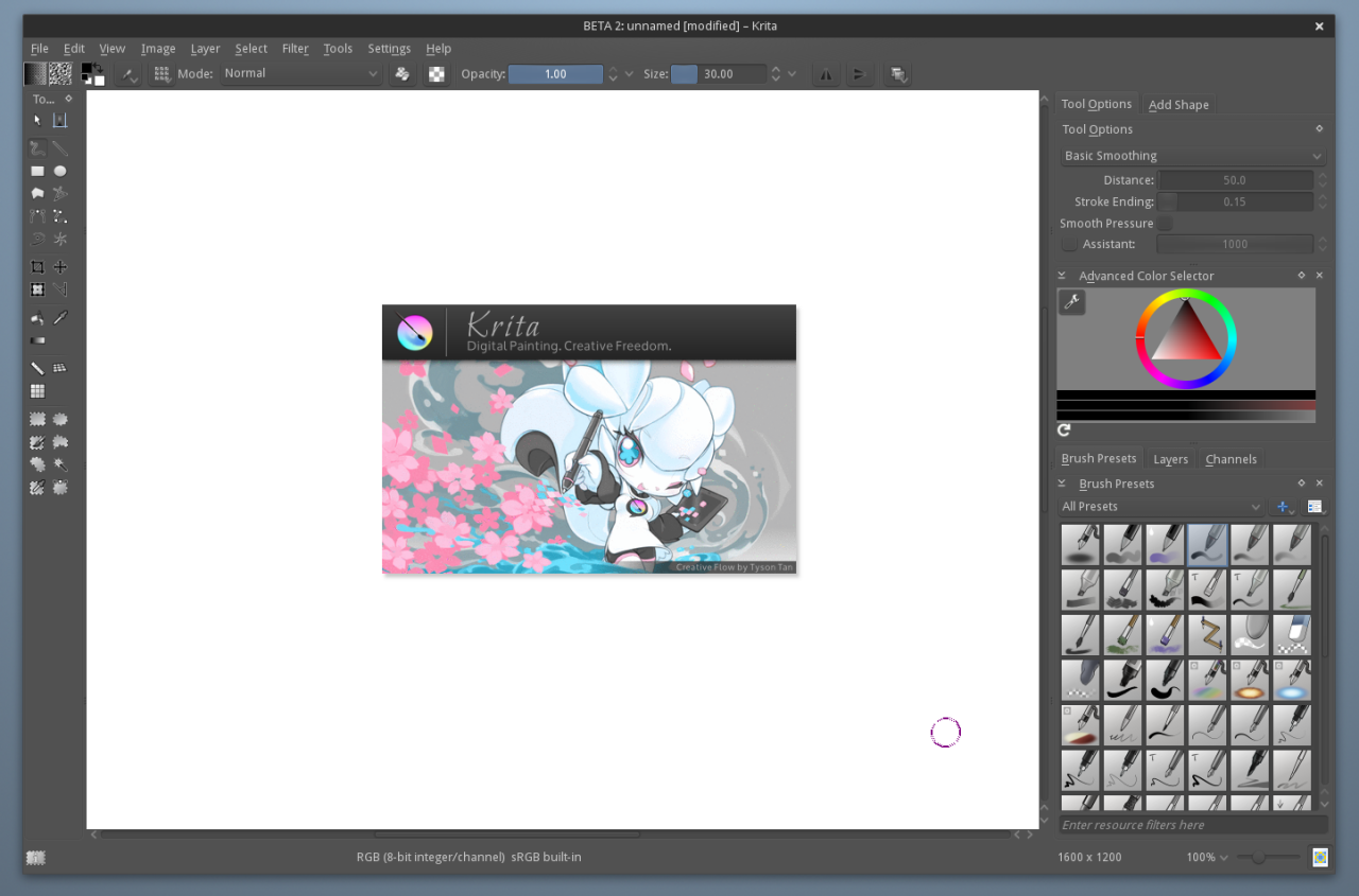 krita-foundation:
“ Krita 2.8 released!
While many of you have already had a sneak peak at the new version, it is still a very good idea to check this version out because this contains many bugfixes compared to release candidates and the like.
So...