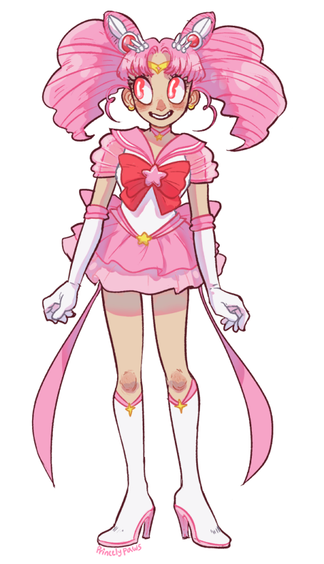 princelypaws:  chibimoon commission 