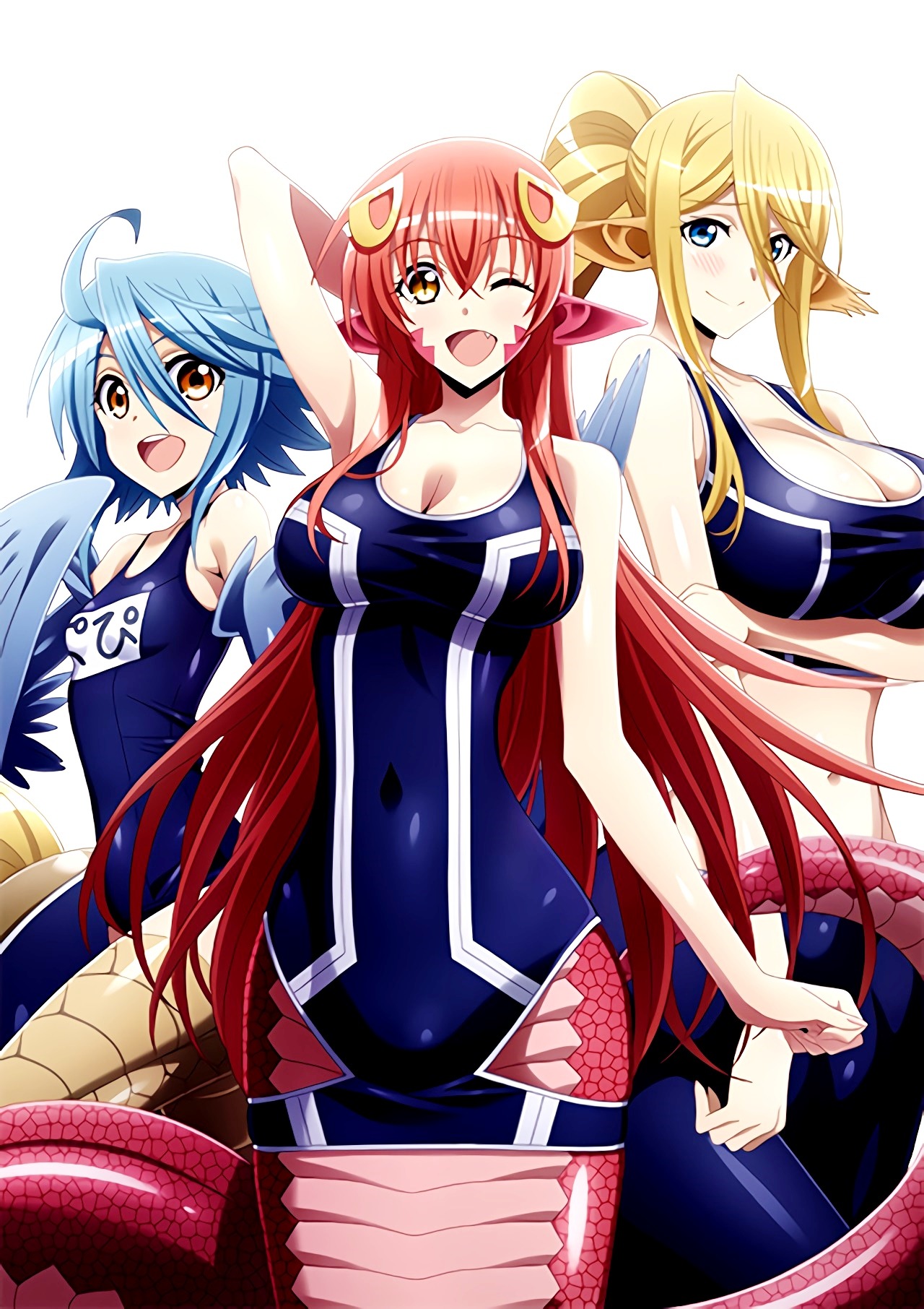 theangelofanime:  All the Monster Girls in Sexy SwimSuits! (&gt;∇&lt;) “So