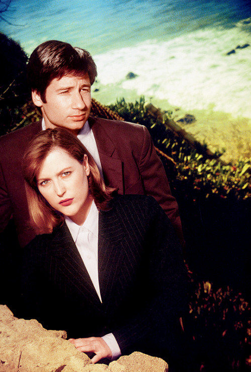 David Duchovny &amp; Gillian Anderson - Fotos Promocionais (1995). ❤️✨