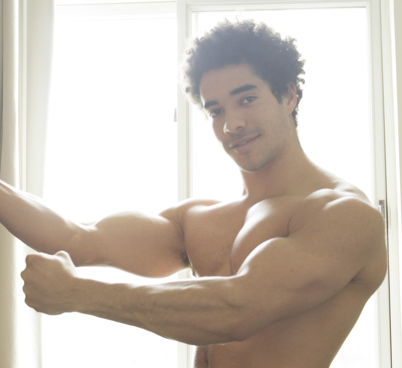dboybaker:  Just some pics of me, now featuring my wild ass morning hair 