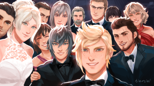 happy 1 year since the release of ffxv! this is an oscars selfie parody lol