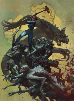 morbidfantasy21:  Fallout 4-Hammer – fan art/mashup by Bayard Wu