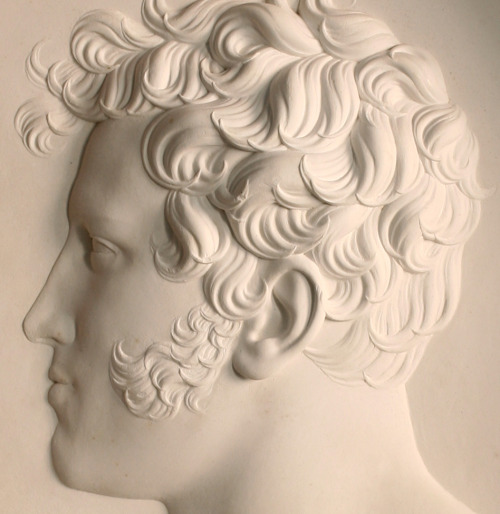 Joseph Kayser, Medaillon of Charles, Grand Duke of Baden, 1822. Plaster. It has been speculated tha