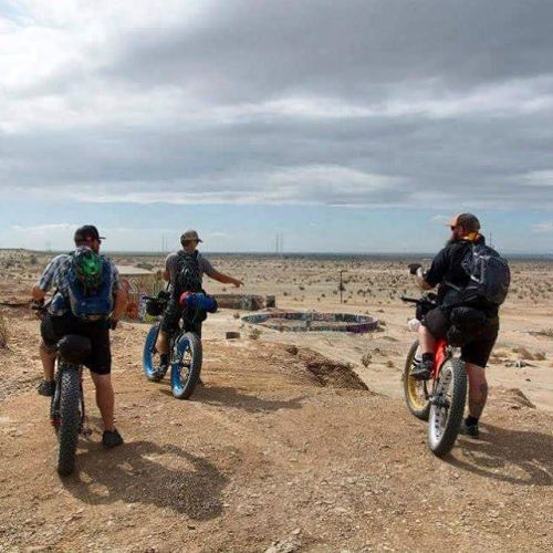 drunkcyclist:  #tbt to that time me and my buddies fatbike toured around the #SaltonSea … goddamn, t