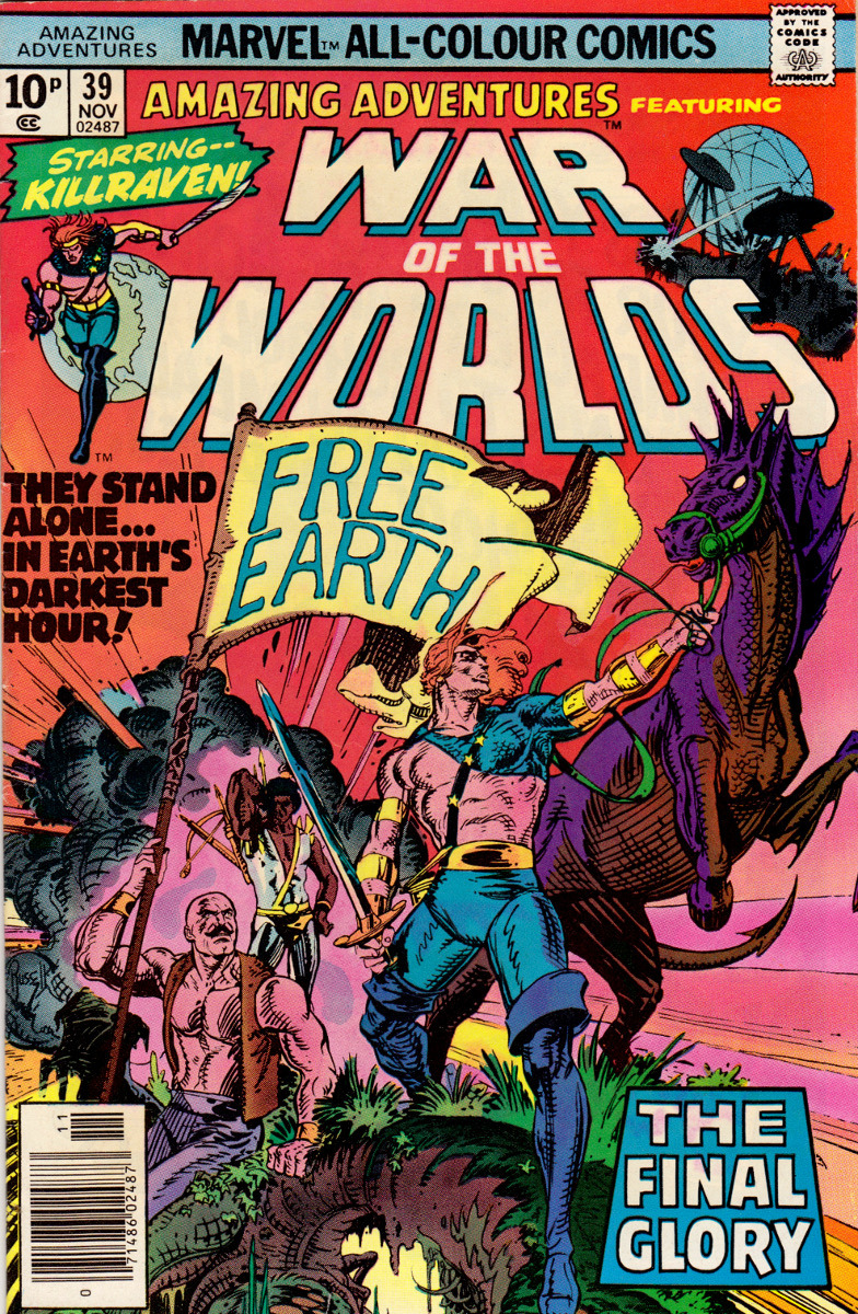 Amazing Adventures featuring War Of The Worlds No.38 (Marvel Comics, 1976). Cover