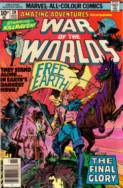 Amazing Adventures Featuring War Of The Worlds No.38 (Marvel Comics, 1976). Cover