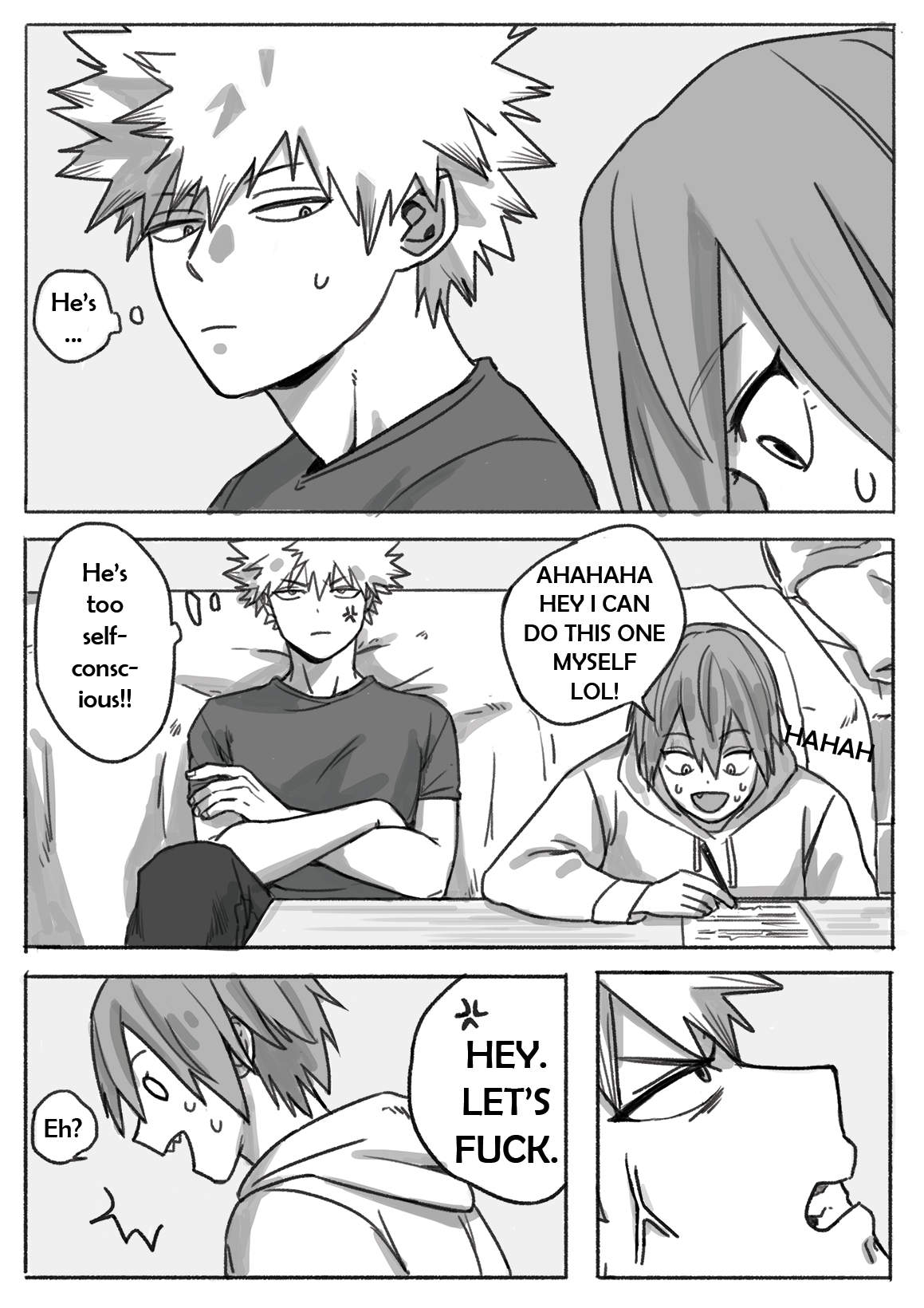 ohmilk:kiribaku for @hamletmachine​ ♡   My dear angel&mdash;!