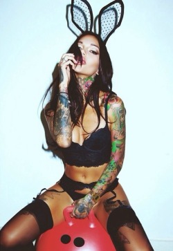 tattooed-goddesses:  24 HOURS OF REBECCA FOX!  Check out the previous ‘24 hours of’ girls here!