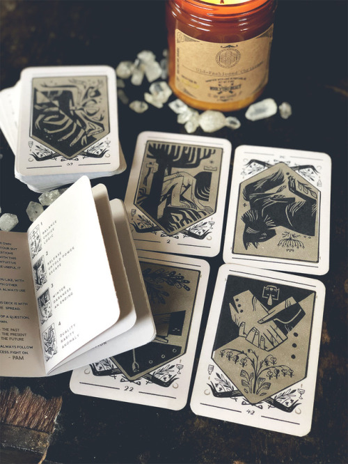 I have new versions of two of my decks in the shop! I was able to print these in color on 120# uncoa