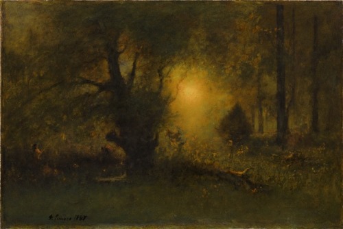 Sunrise in the Woods, George Inness, 1887