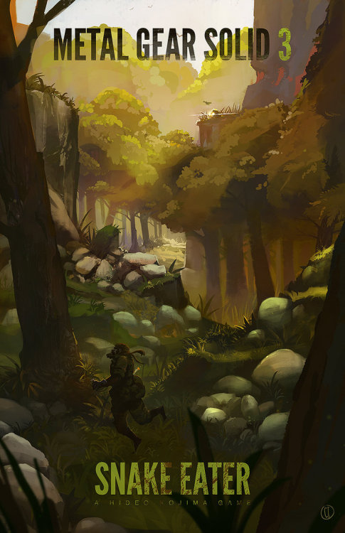 konamieurope:  The awesome MGS art of unartifex! Those artworks make such amazing posters!