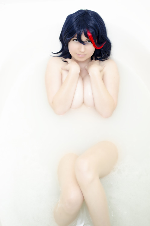 usatame:  My newest Solo Donation Set is now available! <3Ryuko enjoys a nice bath in her shimapan <3 even angry tomboys enjoy a relaxing bath once in a while~This image set contains 61 images of me in, stripping, and out of the cosplay <3and