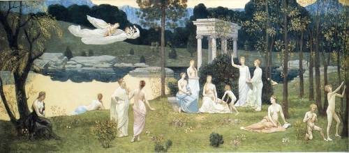 endlessquestion: Pierre Puvis de Chavannes - The Sacred Wood Cherished by the Arts and the Muses, 18