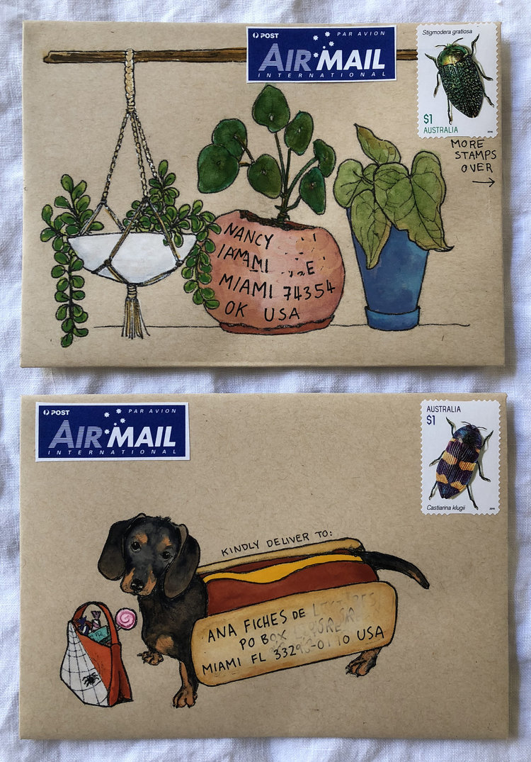 lustik:  Mail Art by Naomi Bulger via Metropop.  Very nice art, and exciting international