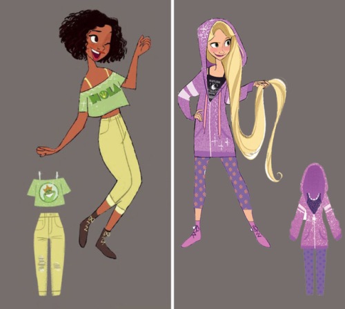 scurviesdisneyblog: The Princesses from Ralph Breaks the Internet. Character designs by Ami Thompson