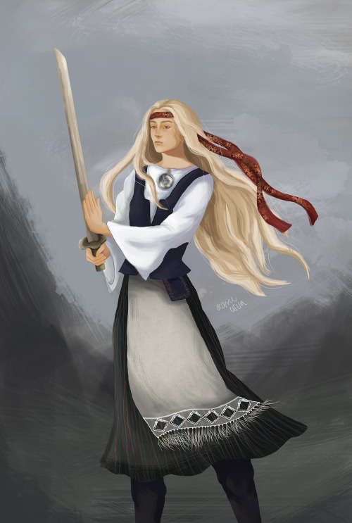 aamuusva:Eowyn wearing a traditional Karelian dress, which was made by my grandmother in the design 