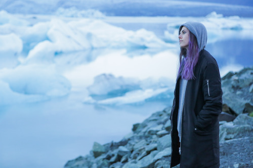 My most amazing friend Maxx captured me deep in though at Jokulsarlon Glacier Lagoon.