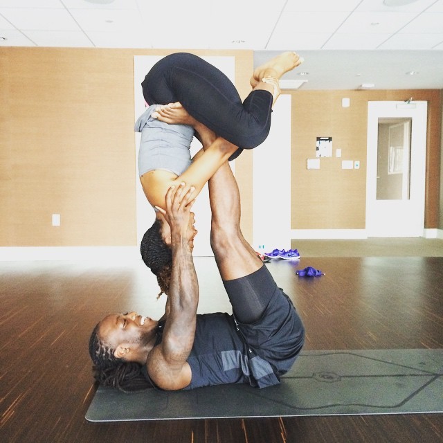 phalasophy:    SHELAH MARIE AND ACE HOOD SHARE THE BENEFITS OF PARTNER YOGA   