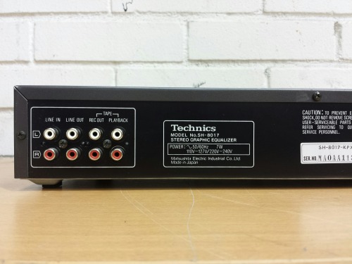 Technics SH-8017 Stereo Graphic Equalizer, 1989