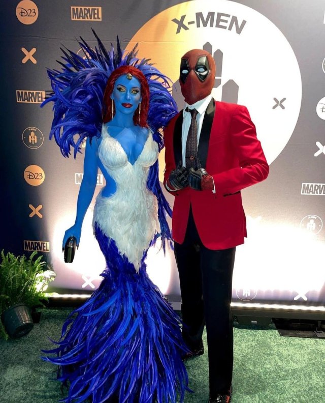 Mystique and Deadpool Hellfire Gala Cosplay (found online, if you recognize the cosplayers let me know).