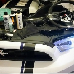 chemicalguys:  The pile gets a bit bigger. Looking forward to getting some time to give some more tlc to the CS with the new @chemicalguys polishes and sealer…. and while I’m at it get the new alcantra boots and GT500 steering wheel I picked up from
