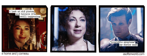 iceinherheart-kissonherlips: happy doctor/river appreciation day!doctor/river + a softer world