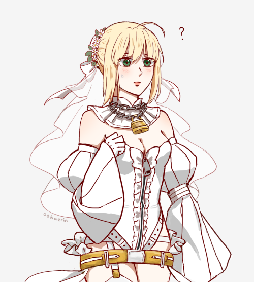 arturia bride as requested by a certain golden king~(and as a thank you for appearing in my first mu