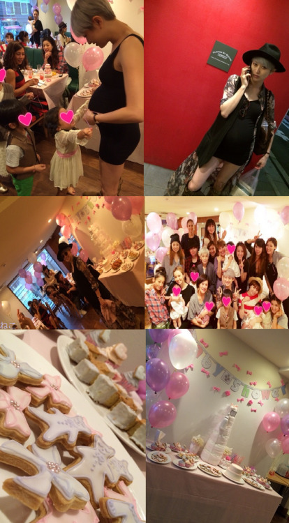 nekokarenmatsumoto:Yu-chan have a baby shower organized by her models friends.Photos was uploaded by