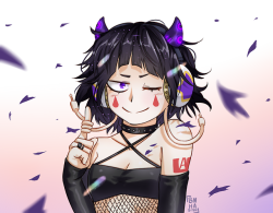 bnha-bitch:  A commission for my brother bc he loves Jirou lmao