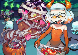 colodraws: Happy splatoween! me Twitter