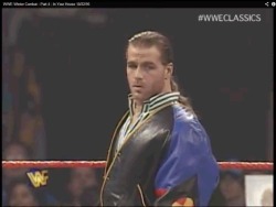 uglynewyork:  HBK was born flee.   This is wild. Banged the Pelle on'em in ‘95 mad casual. 