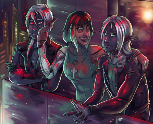 leidensygdom: One of my biggest pics ever!! A commission from @salokorai of our Cybermene babies: In