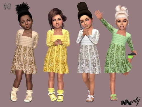 MP Toddler Glitter Dress by MartyPDOWNLOAD HEREAll shoes and socks by sims 4 nexus