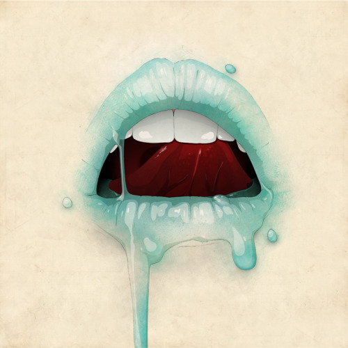 artagainstsociety:  Lips by  Jason Levesque 