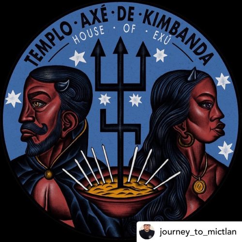 Repost• @journey_to_mictlan Exu and Pomba Gira are the Brazilian spirits of Kimbanda. They originate